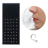 Piercing De Nariz Nostril C/ Pedra De Strass Aço 40 Unidades