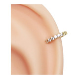 Piercing Indiano Todo Cravejado Clicker 6mm Ouro 18k Br 750