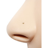 Piercing Nariz Nostril Ouro Amarelo 18k 750 Mini 0,65mm