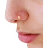 Piercing Ouro 18k Indiano Nariz Argola Dupla Helix