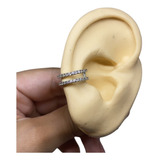 Piercing Para Conch Argola Dupla Zircônia 10mm Aço Cirúrgico