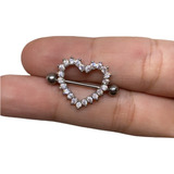 Piercing Para Mamilo Love Aço Cirúrgico Antialérgico