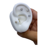 Piercing Prata 925 Banhado a Ouro Tragus Ponto De Luz 3mm - 8mm - TREND ART  - Acessórios para você brilhar ainda mais.