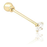 Piercing Tragus Reto - Ouro 18k