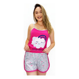 Pijama Baby Doll Adulto Roupa De Dormir