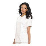 Pijama Cirúrgico Branco Clássico Feminino Brim Leve 