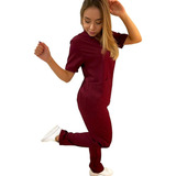 Pijama Cirúrgico Feminino Gabardine Acinturado 