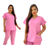 Pijama Cirúrgico Feminino Hospitalar - Oxford Promoção