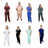 Pijama Cirúrgico Oxford Não Amassa Seca Rápido Unissex 43