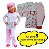 Pijama De Bebê 5 Conjuntos Inverno