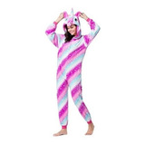 Pijama De Unicórnio Infantil Ou Adulto Macacão Pronta Entreg