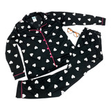 Pijama Feminino Americano Calça E Blusa Inverno Amamentação