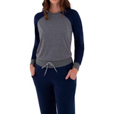Pijama Feminino Manga Longa E Calça Inverno Lupo
