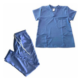 Pijama Hospitalar Cirúrgico Scrub Feminino Azul