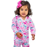 Pijama Infantil Bebe Flanelado Moleton Frio