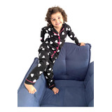 Pijama Infantil Inverno Americano De Frio Menina Calça Botão