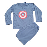 Pijama Infantil Inverno Manga Longa Menino Personagens Frio