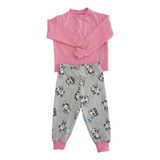 Pijama Infantil Inverno Menina Moletinho Flanelado 0-4 Anos