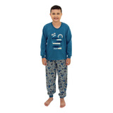 Pijama Infantil Masculino Flanelado