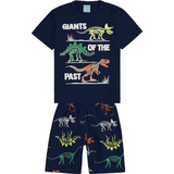 Pijama Infantil Masculino Verão Marinho Giants