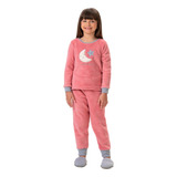 Pijama Infantil Meninas Fleece Ted Peludinho