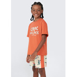 Pijama Infantil Menino Curto Estampado Hering Kids