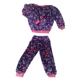 Pijama Infantil Para O Frio, Fleece,