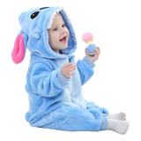 Pijama Infantil Stitch Lilo Fantasia Macacão Kigurumi Invern