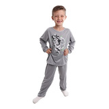 Pijama Infantil/juvenil Menino Camisas Manga Longa Bermuda