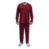 Pijama Longo Adulto Masculino Blusa Manga