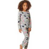 Pijama Longo Infantil Menina Malwee ( 2 / 8) Ref 77370