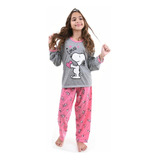 Pijama Longo Infantil Menina Personagem Inverno