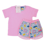 Pijama Lupo Infantil Short Doll Rosa