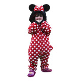 Pijama Macacão Disney Minnie Kigurumi Infantil