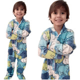 Pijama Macacão Infantil  Inverno Soft