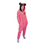 Pijama Macacão Pelúcia Mickey/ Minnie Kigurumi - Disney 