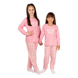 Pijama Manga Longa Infantil Fem. Hugs 100% Algodão La Magie