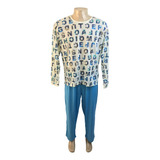 Pijama Masculino Adulto Inverno Leve E Confortável