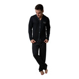 Pijama Masculino Americano Manga Longa E