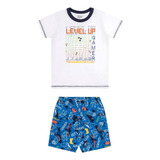 Pijama Masculino Infantil Elian Level Up