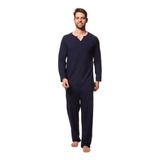 Pijama Masculino Longo Com Botões Lupo