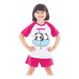 Pijama Panda Infantil Menina Personalizada Com