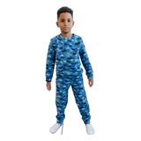 Pijama Soft De Frio Infantil Meninos