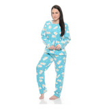 Pijama Soft Inverno Peluciado Feminino Adulto