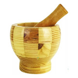 Pilão De Madeira Bambu Amassador Limão Caipirinha Temperos