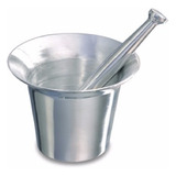 Pilão Grande Almofariz De Alumínio Fundido Socador 1,5 Litro