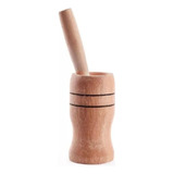 Pilão Madeira Socador Amassador Temperos Caipirinha 5,5cm