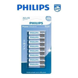 Pilha Aa Alcalina Philips Power Blister 16 Unidades