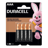 Pilha Aaa Duracell Palito Mn2400 Cilíndrica - Kit De 4 Un