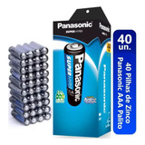 Pilha Aaa Palito Panasonic Super Hyper - Caixa Com 40 Unid.